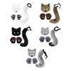 Halloween Carnival and Party Foxes Cosplay Set Including Plush Foxes Mask,Tail,Gloves Animal Dress Up Costume for Adult Cosplay