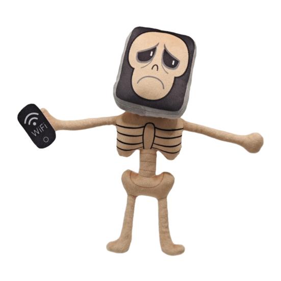 

Yousheng Skeleton Playing Phone Plush Toy Cute Skull Doll with Mobile Phone Soft Stuffed Animal Funny Desk Buddy Home Office Decor