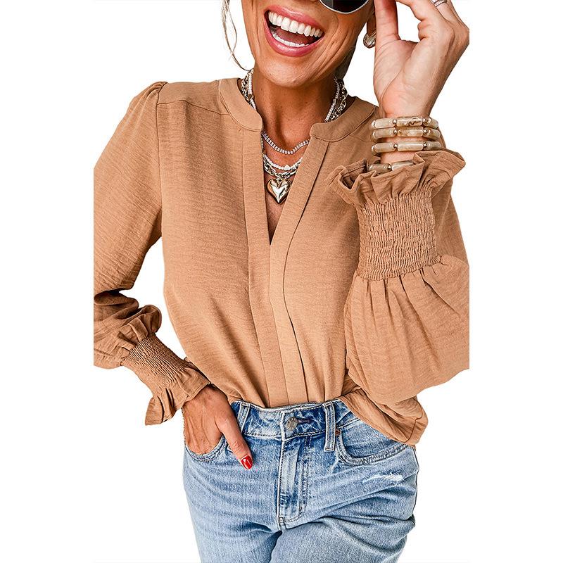 

Женский европейский и американский приталенный пуловер с длинным рукавом на осень Extra Large хаки