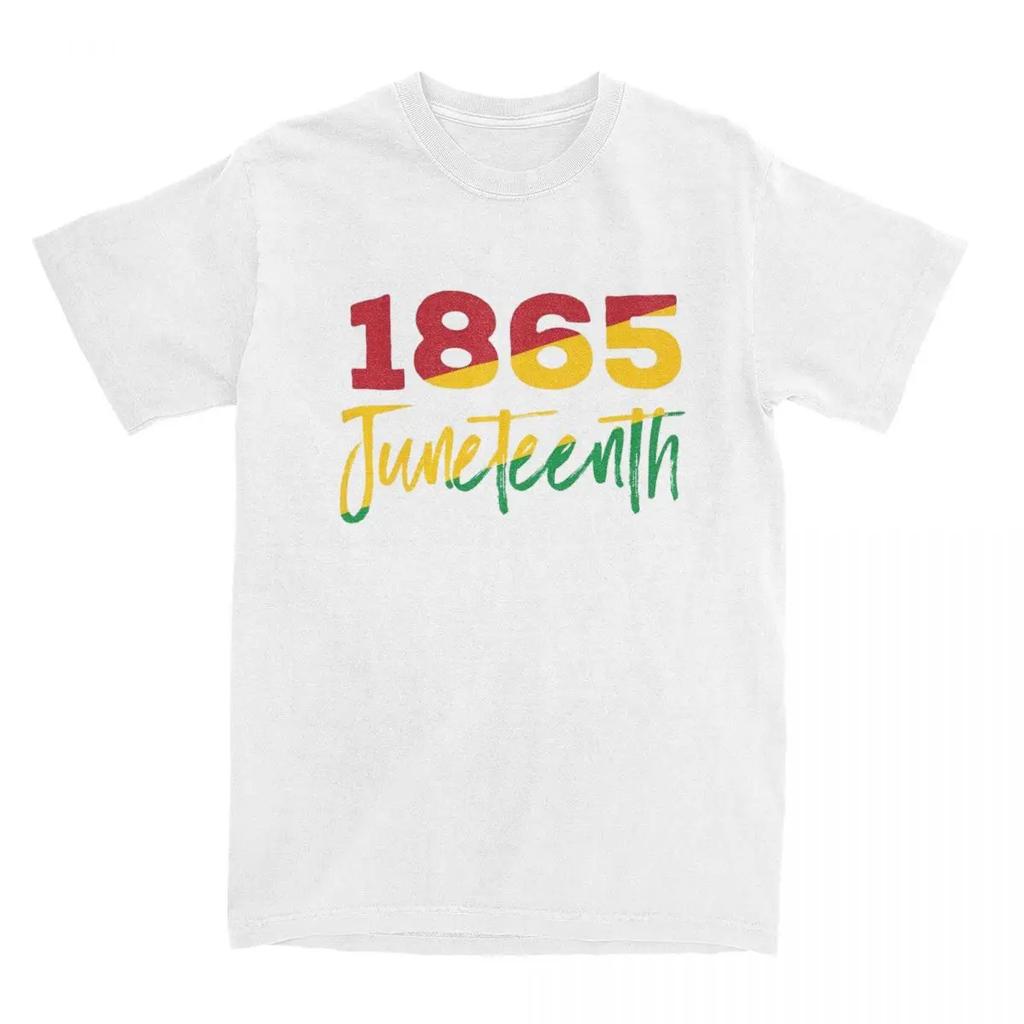 Black BG 1865 Juneteenth Day T Shirts Apparel Men Women Pure Cotton Funny Tee Shirt Short Sleeve Tops Summer
