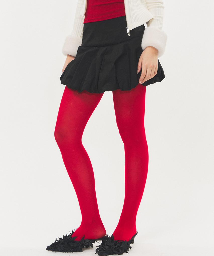 Romantics Balloon Fit Cotton Mini Skirt Black