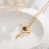 Simple Cross Necklace for Women's Fashion Light Luxury Projection Necklace