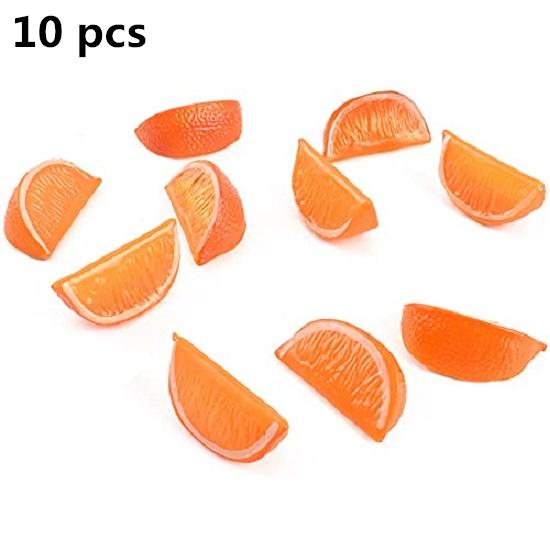 

3 цвета, искусственные фрукты, имитация ломтиков лимона, модель поддельных фруктов, вечерние, кухонные, свадебные украшения, упаковка из 10 шт.