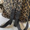 Oxford Leopard Print Backpack Fashionable Women's Casual School Bag Trendy Rucksack