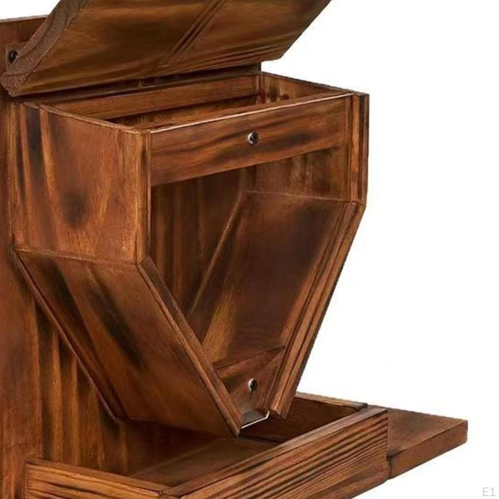 Squirrel Feeder Wall Mounted Sturdy, Large Funny Easy To Fill for Corn Peanuts Feeding Station