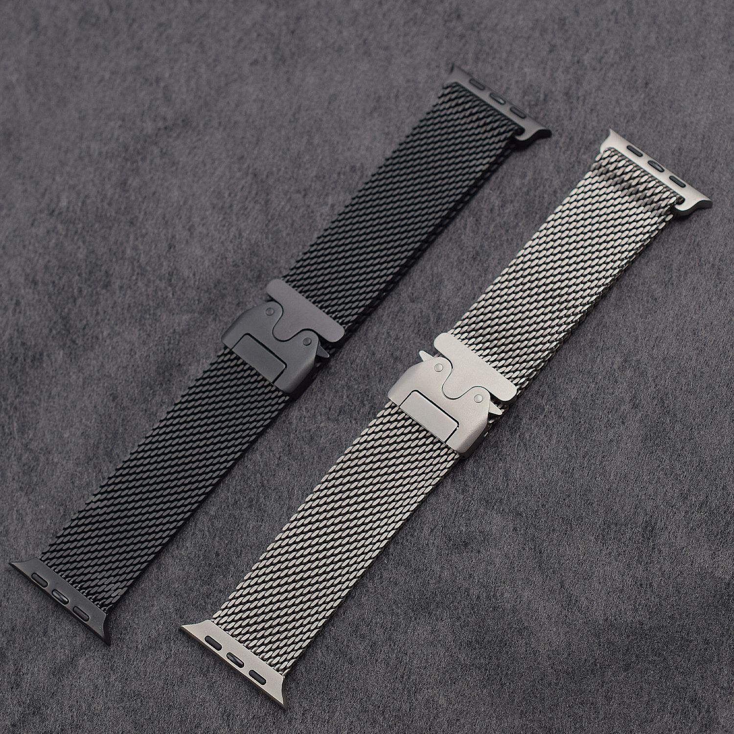 

49mm Pure Titanium Milanese Mesh Band for Apple iWatch Ultra 3 49mm Dedicated