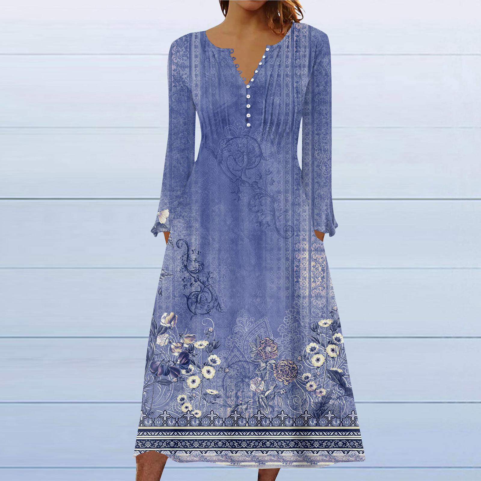 

Модное женское повседневное модное однотонное платье с карманами и v-образным вырезом, пуловер с длинными рукавами XL