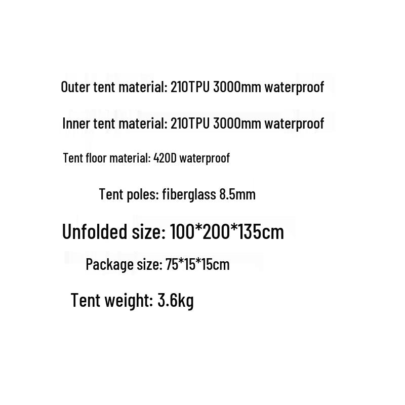 Jingzhou Camouflage Single Rainproof Camping Tent