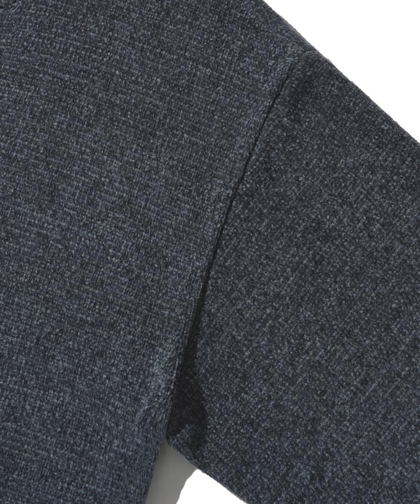 FILLUMINATE (W) Damaged Velvet Crop Knit - Charcoal