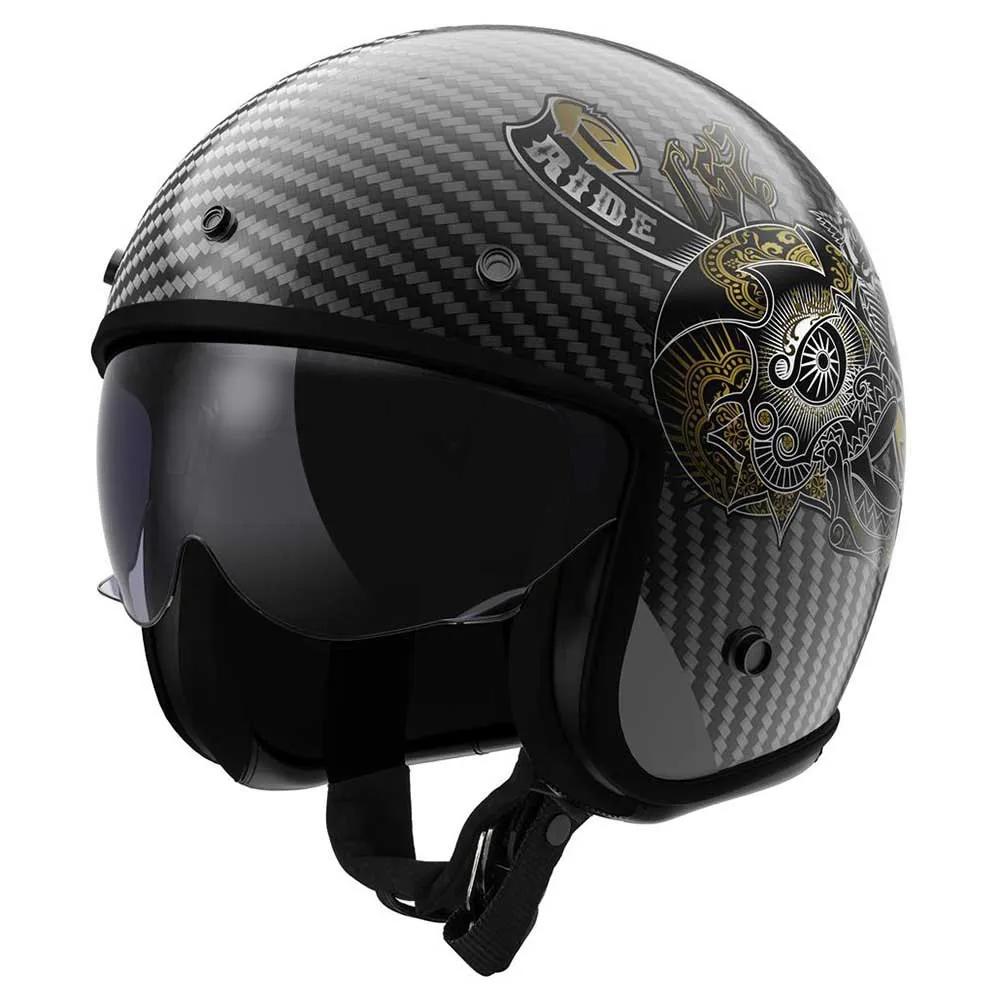 LS2 Open Face Helmet OF601 Bob II Carbon Custom