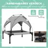 Cooling Raised Pet Bed W/ Washable Breathable Mesh, for Small Medium Dogs, 76 X 61 X 69.5cm - Light Grey