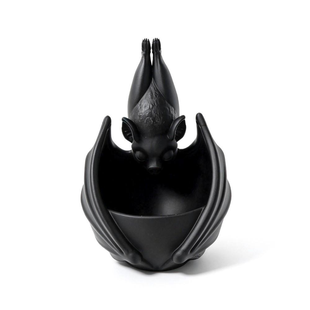 Plastic Hanging Bat Plant Pot Gothic Style Hanging Flower Pot Bat Hanging Planter Outdoor Garden