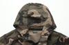 Aspersio Camouflage Hoodie and Pants Oversized Long Sleeve Fashion Cargo Long Set Army Green Men's Set, Stylish, Full-Zip, Workwear, Outdoor, Airsoft,