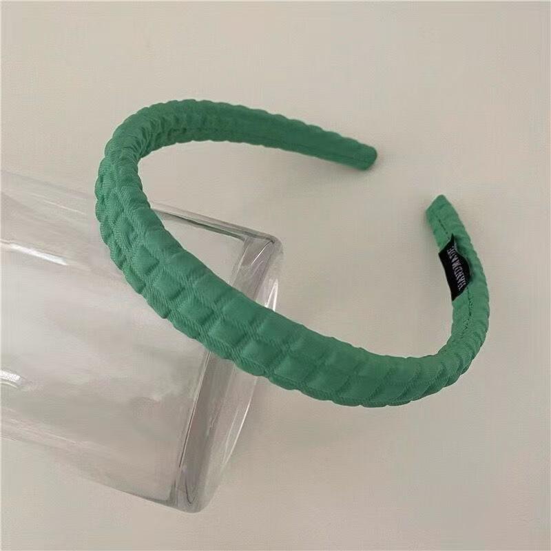 Candy Color High Crown Face Washing Headband with Sponge Hairband Pattern