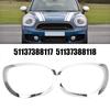 Für 2017- F60 BMW Mini Cooper Countryman Chrom-Scheinwerferblenden Abdeckringe Chromleiste 51137388117 51137388118