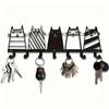 Iron Wall Hook Rack Metal Letter Key Holder Entryway Coat Towel Hanger Home Storage Organizer 22 Designs