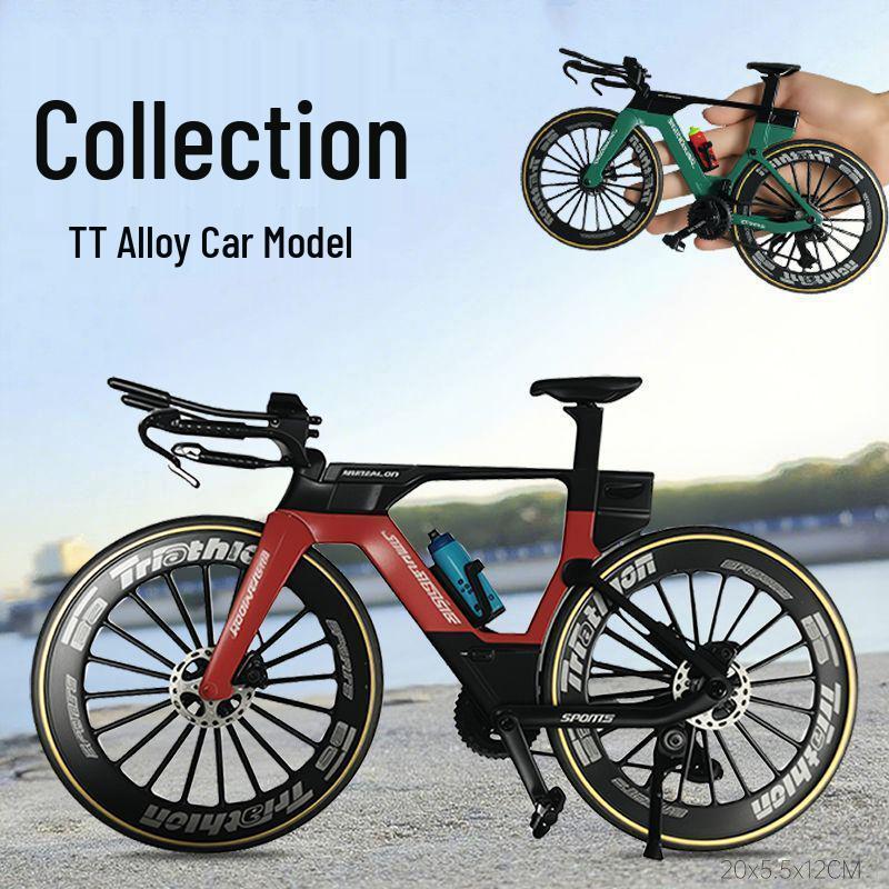 Cross Alloy Bicycle Model - Double Shock Mountain Bike Toy with Variable Speed & Front/Rear Absorbers - Ornament Gift