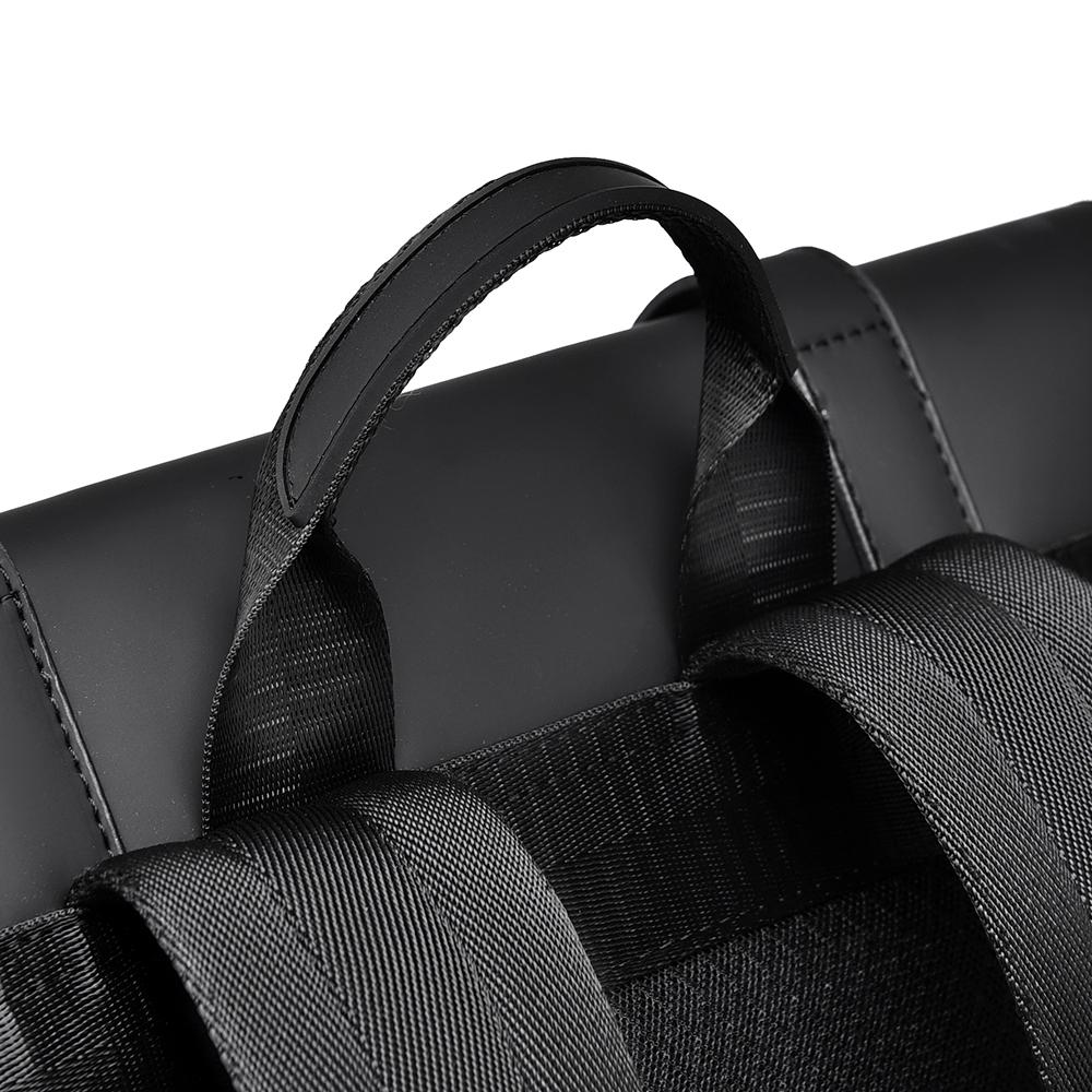 Large Capacity Commuter Backpack Men's Business Solid Color Backpack