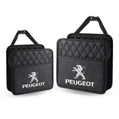 For Peugeot Leather Car Styling Organizer Car Interior Storage Box Sticker Accessories For Peugeot 308 307 206 208 207 3008 508