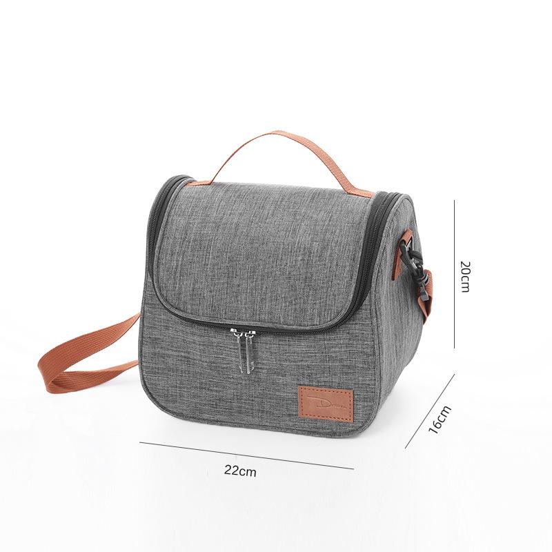 

Утолщенная круглая сумка для ланча с изоляцией — портативная, большой емкости для студентов и использования на открытом воздухе