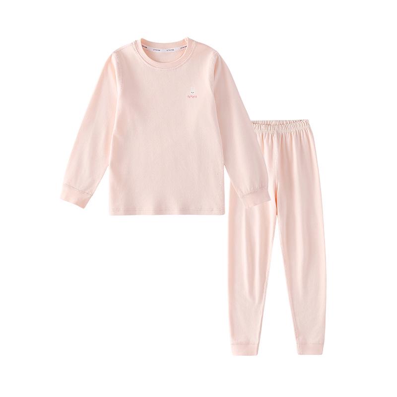100% Cotton Hall Kids' Pure Cotton Pajama Set: Antibacterial, Anti-Pilling Children's Homewear