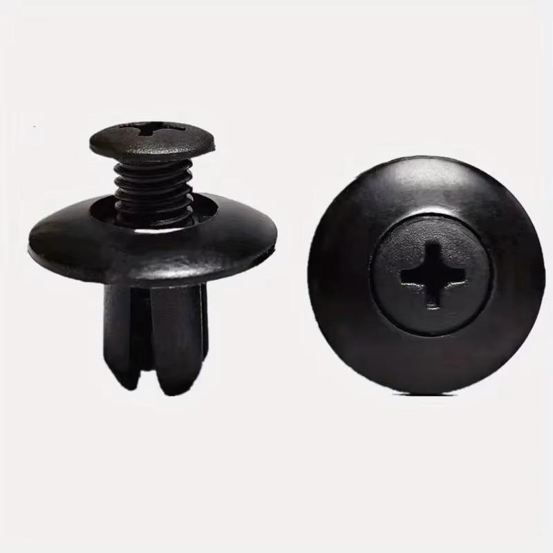 50/100pcs General Motors 8mm Expansion Screw Leaf Plate Lining Trunk Clip Through Core Nail Fender Plastic Clip