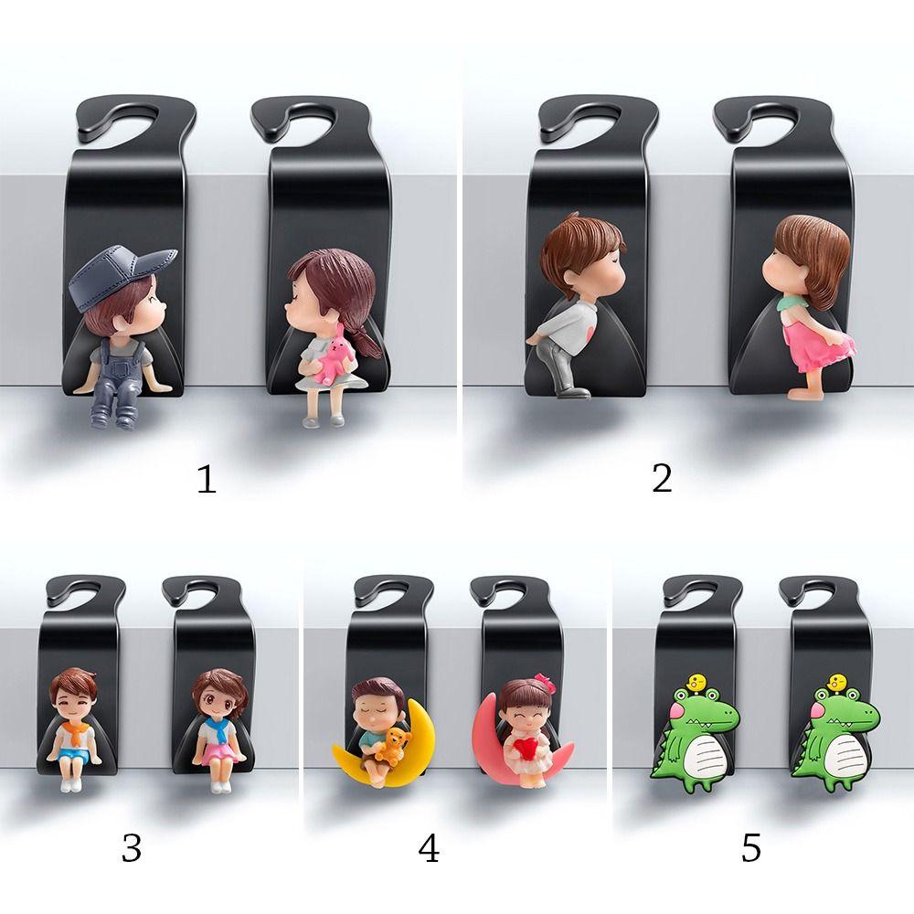 2Pcs Cartoon Seat Back Organizers Cute Car Hangers Durable Car Accessories  Car Storage