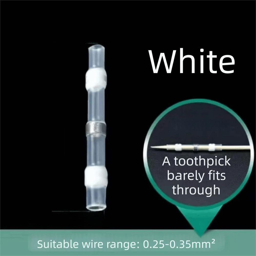 50/100Pcs Thermal Insulation Heat Shrink Tubing Wire Crimp Butt Terminals  Electric Connector Set