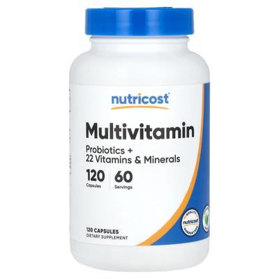 Multivitamin, Probiotic + 22 Vitamins & Minerals, 120 Capsules