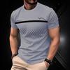Herren 3D-Druck T-Shirt Outdoor Tennis Badminton Atmungsaktiv Schnelltrocknend Sportoberteil Kurzarm Rundhals Pullover Lässiges Oberteil