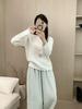 Autumn/Winter Women's Round Neck Brushed Wool Loose Fit Knitted Sweater