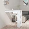 Day and Night - Day and Night White Plywood Wall Bar Table 102x45x103.5cm