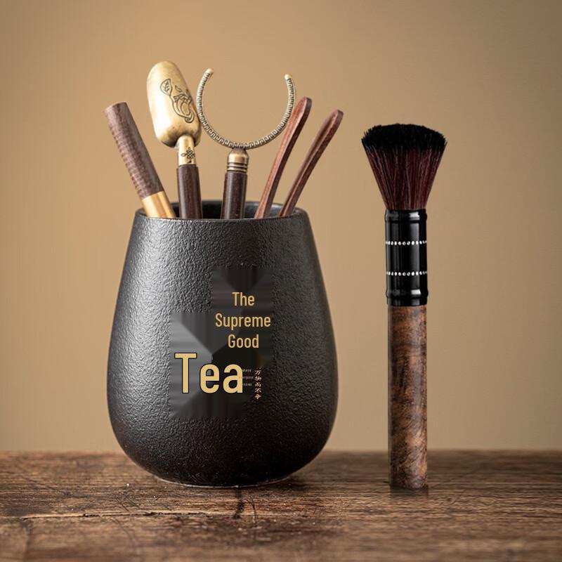 Handun Black Pottery Tea Ceremony Six Gentlemen Set