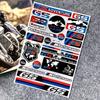 kfwhl7 Reflective Stickers for BMW Motorcycles - Helmet Decals with BMW Logo for G310GS/S1000RR/1200GS
