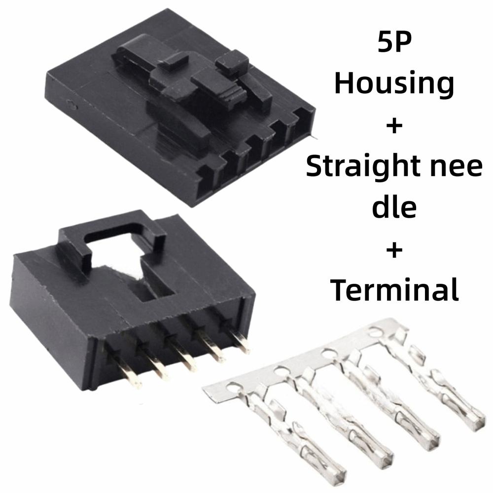 5Sets Straight Pin Pin Header Housing With Buckle Crimp Terminal New Dupont Connector Kit PCB