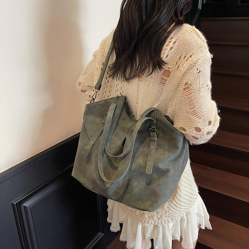 Geantă de mână pentru femei din piele moale, geantă de umăr și crossbody cu buzunare multiple, geantă de mână de zi cu zi la modă cu capacitate mare, stil vintage