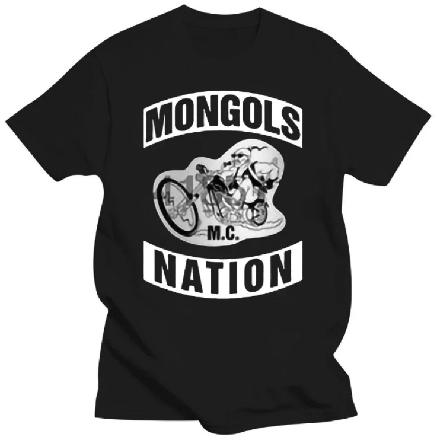 

Male Graphic Short Sleeve T Shirt NEW MONGOL MC NATION USA MOTORCLYCLE CLUB Black T-Shirts TEE S-5XL manga vintage anime clothes XXXXXL чёрный
