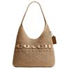 Coach Brooklyn 28 Magnetic Buckle Closure Logo Paper Messenger Bag Large Female Light Brown