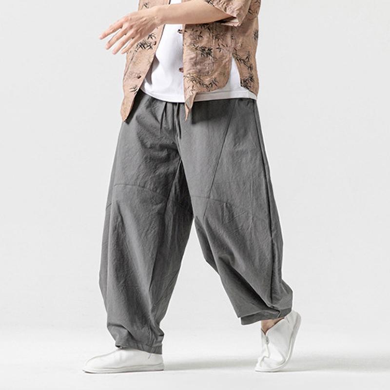 Men's Spring Loose Harem Pants Oversize Sweatpants Casual Harem Trousers