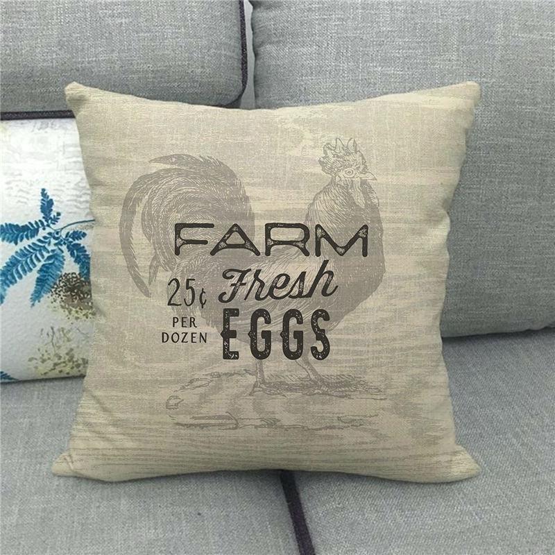 Farm Animals: Cows Sheep Pigs Chickens Digital Printing Short Plush Pillow Covers For Car Sofa Office Cushion Cover Home Goods