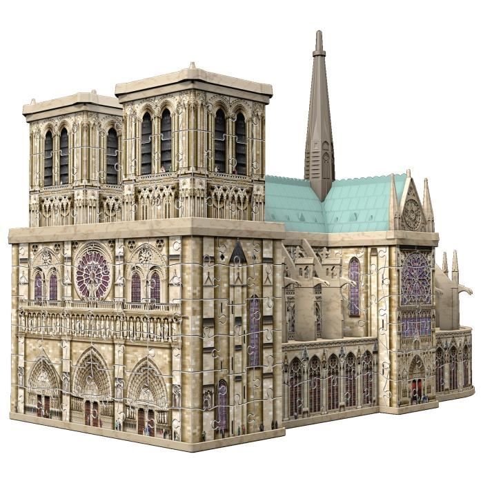 Puzzle 3d - ravensburger - notre-dame de paris - paysage et nature - 250-400 pièces - 12 ans