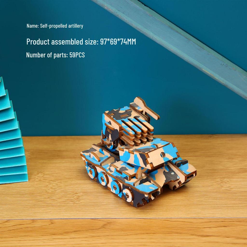 3D Wooden Fighter Bomber & Warship Puzzle Toy for Kids