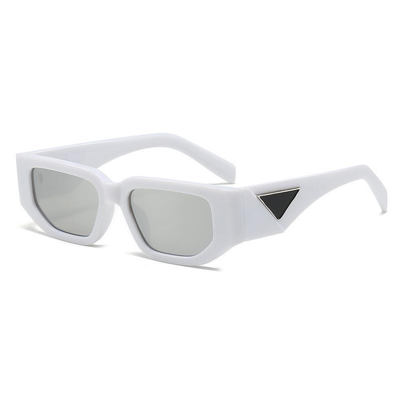 Stylish Retro Square Frame Sunglasses With Pc Lenses For Fashion And Outdoor Activities WhiteFrameSilver