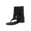 Internet Celebrity Fashion Women's Shoes 2025 Spring and Summer New Lazy Style Denim Retro Versatile Short Fashion Boots Toe Sandals