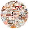 10/30/50pcs Vintage Japan Style Street Shop Stickers Retro Cartoon Decals DIY Journal Scrapbook Diary Aesthetic Graffiti Sticker
