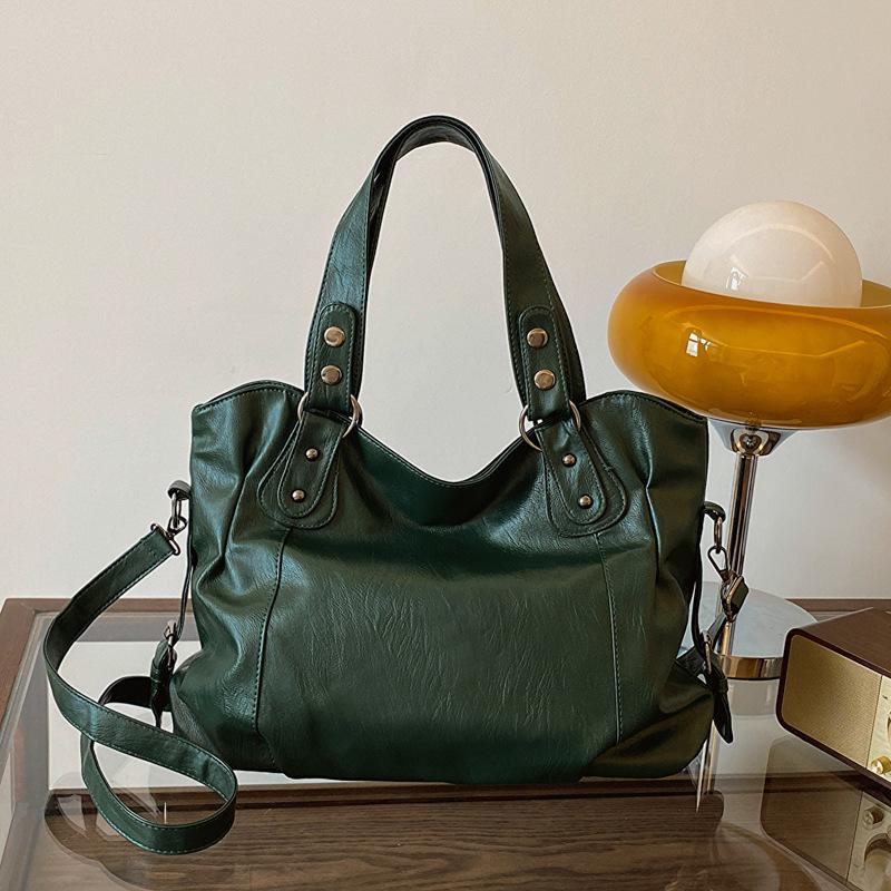 

Сумка большой вместимости 2025 новая сумка женская сумка модная универсальная сумка-мессенджер повседневная наплечная сумка тоут зелёный