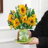 Wishing Mother's Day Birthday Greeting Card Carving Flower Thank You Card  Birthday