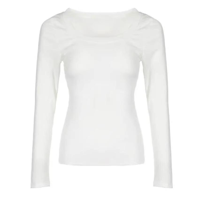 Plus Size Casual U-neck Long-sleeve Women's T-shirt