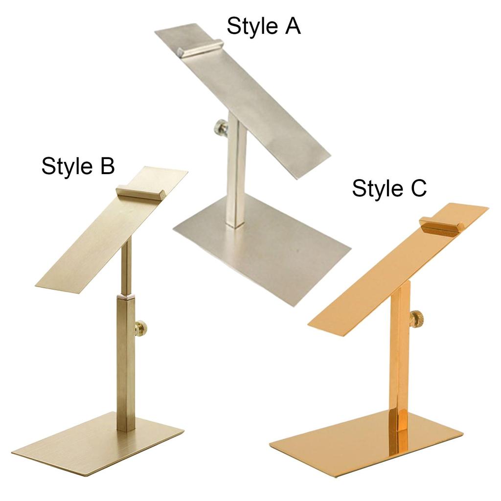 Stainless Steel display for shoe Stand, Polished Holder Shoe Riser for Store Decoration Leather Shoe Sports Shoes