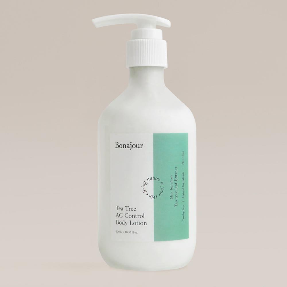 Bonajour Vegan Tea Tree Body Lotion 300ml Calming Acne Care Moisturizer for Oily Skin
